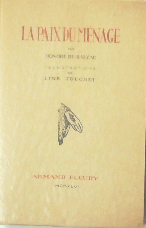 Livrenpoche : La paix du ménage - Honoré De Balzac - Livre