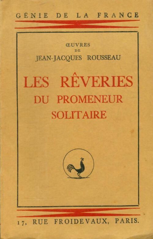 Livrenpoche : Les rêveries du promeneur solitaire - Jean-Jacques Rousseau - Livre