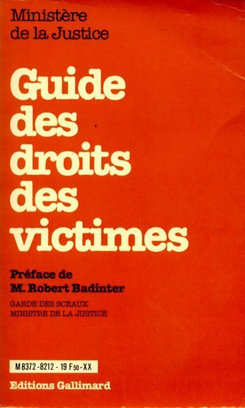 Livrenpoche : Guide des droits des victimes - Robert Badinter - Livre