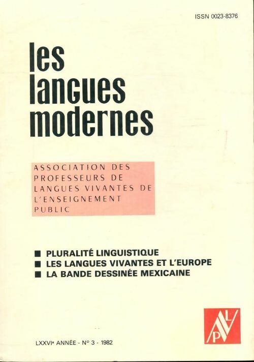Livrenpoche : Les langues modernes n°3 76e année - Collectif - Livre