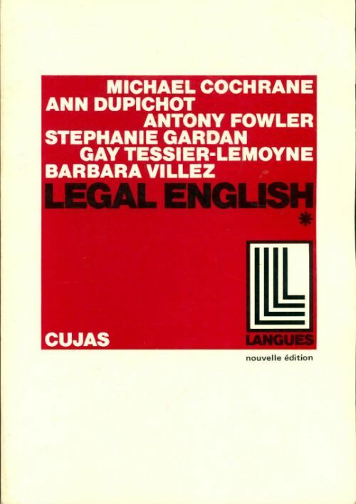 Livrenpoche : Legal english Tome I - Collectif - Livre
