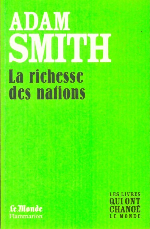 Livrenpoche : La richesse des nations - Adam Smith - Livre