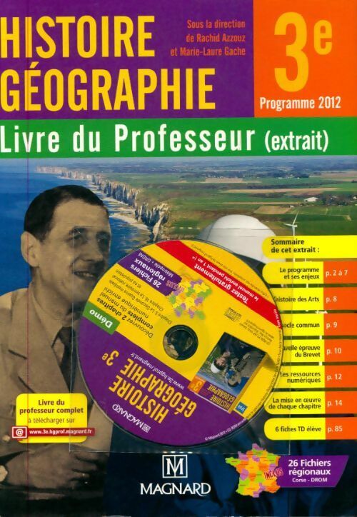 Livrenpoche : Histoire géographie 3e livre du professeur extrait - Collectif - Livre