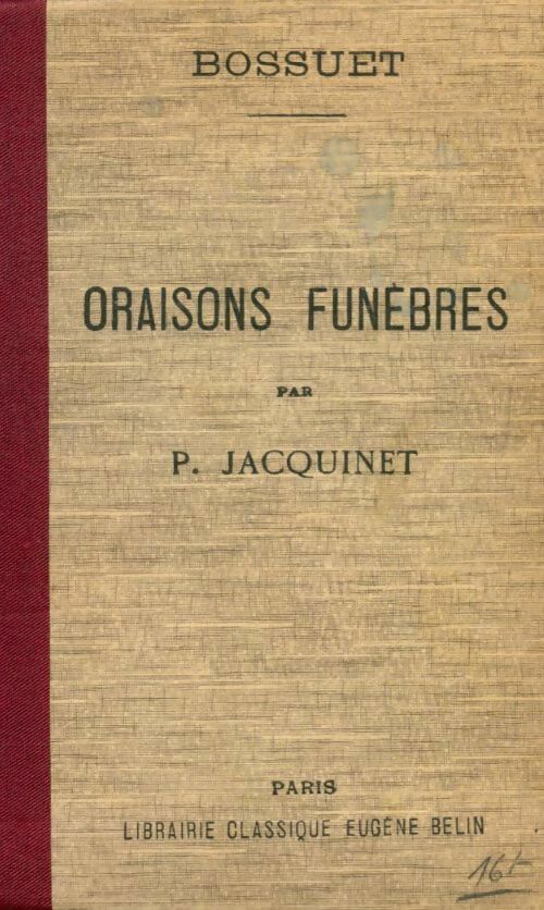 Livrenpoche : Oraisons funèbres Tome II - Jacques-Bénigne Bossuet - Livre