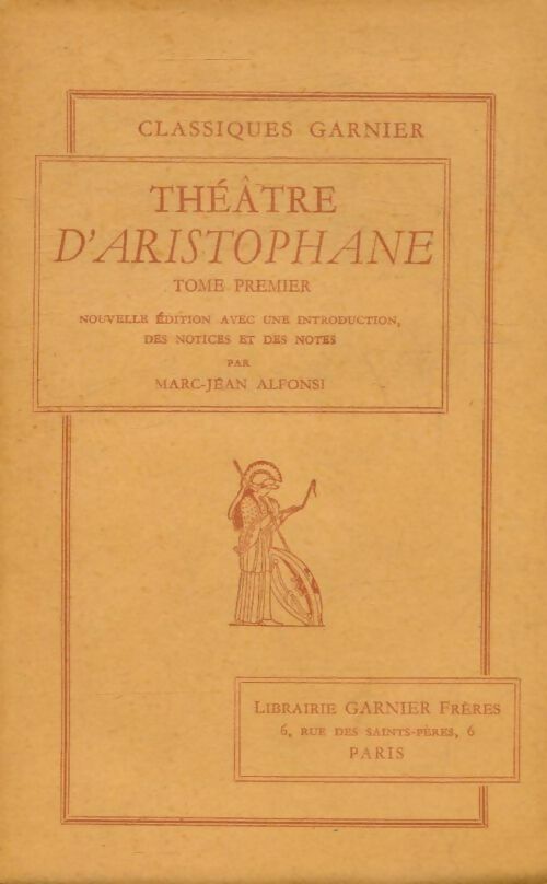 Livrenpoche : Théatre Tome I - Aristophane - Livre