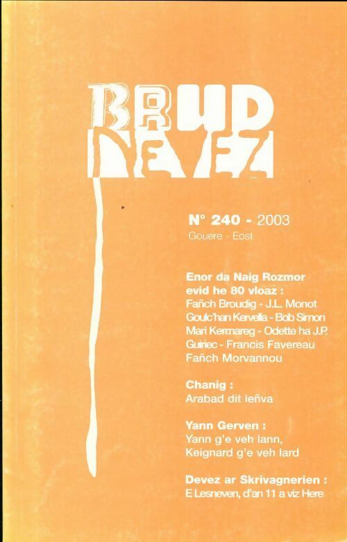 Livrenpoche : Brud nevez n°240 - Collectif - Livre