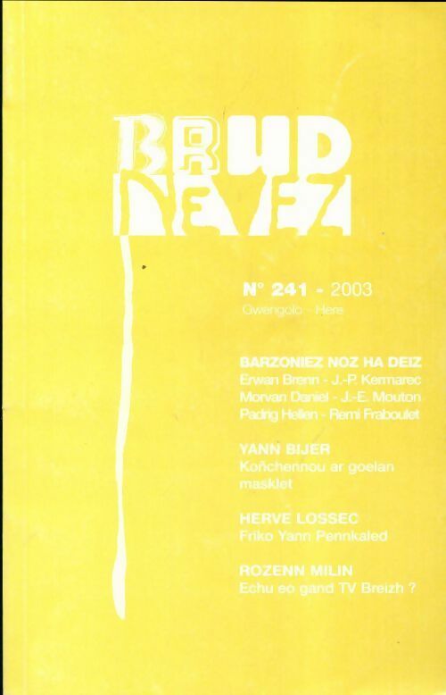 Livrenpoche : Brud nevez n°241 - Collectif - Livre