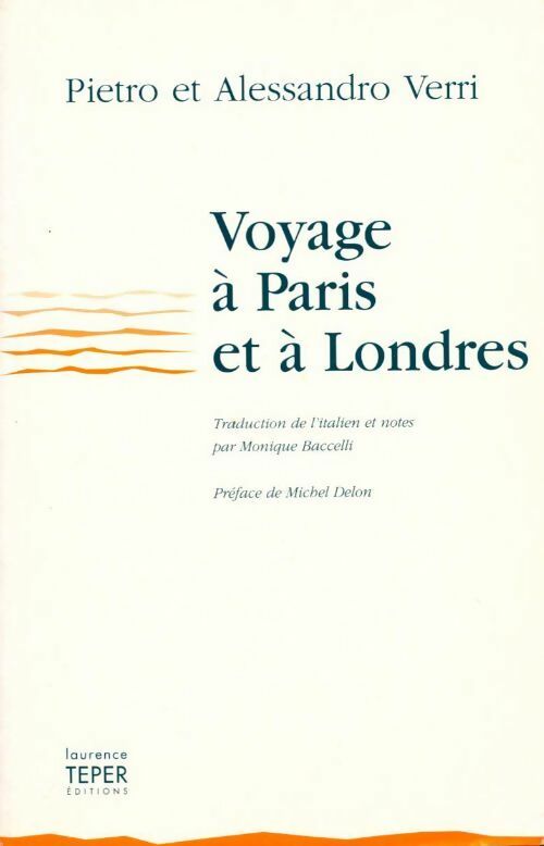 Livrenpoche : Voyage à Paris et à Londres (1766-1767) - Pietro Verri - Livre