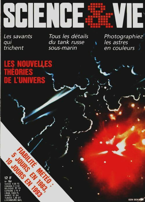 Livrenpoche : Science & vie n°791 : Les nouvelles théories de l'univers - Collectif - Livre