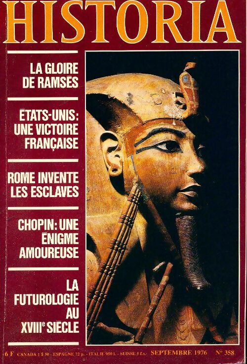 Livrenpoche : Historia n°358 : La gloire de Ramsès / Etats-Unis : Une victoire franaçaise / ... - Collectif - Livre