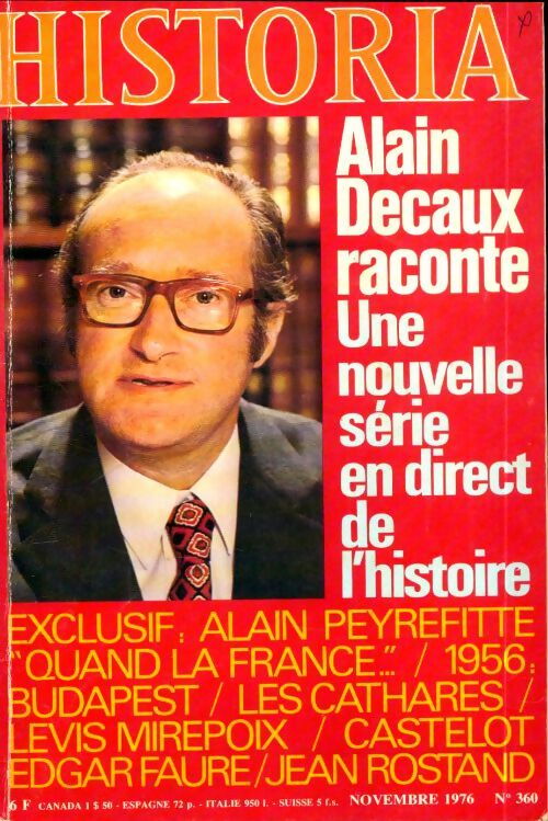 Livrenpoche : Historia n°360 : Alain Decaux raconte - Collectif - Livre