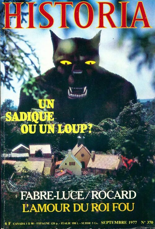 Livrenpoche : Historia n°370 : Un sadique ou un loup ? - Collectif - Livre