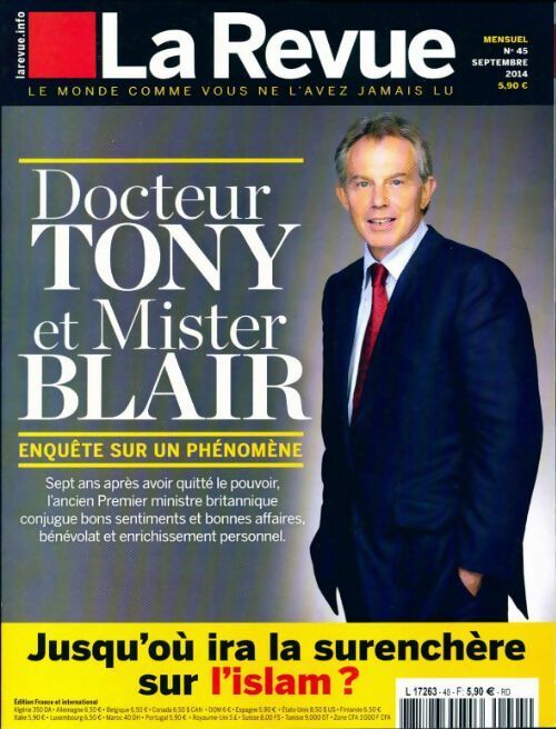 Livrenpoche : La revue n°45 : Docteur Tony et Mister Blair - Collectif - Livre
