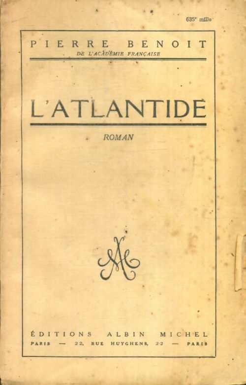 Livrenpoche : L'Atlantide - Pierre Benoit - Livre