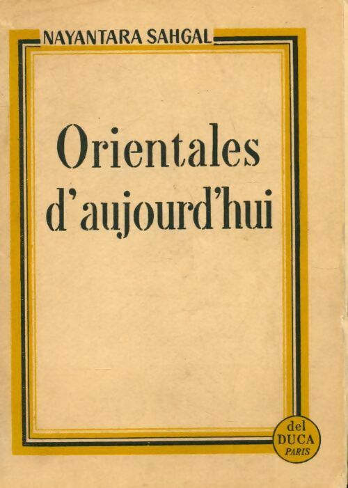 Livrenpoche : Orientales d'aujourd'hui - Nayantara Sahgal - Livre