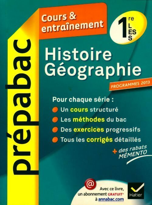 Livrenpoche : Histoire-Géographie 1res L-ES-S cours & entraînement - Collectif - Livre