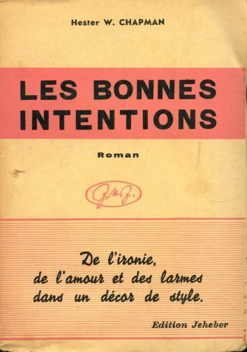 Livrenpoche : Les bonnes intentions - Hester Chapman - Livre
