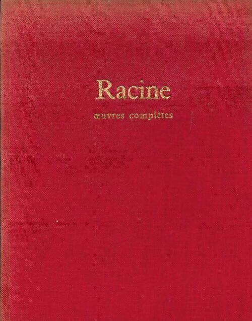 Livrenpoche : Oeuvres complètes - Jean Racine - Livre