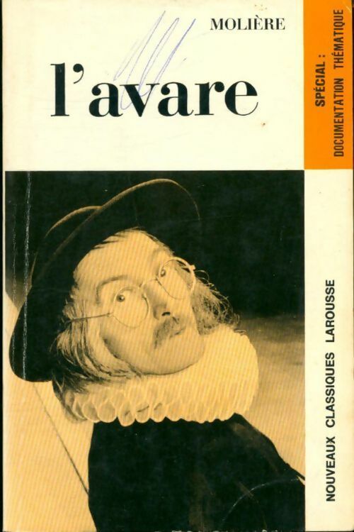 L'avare - Molière -  Classiques Larousse - Livre
