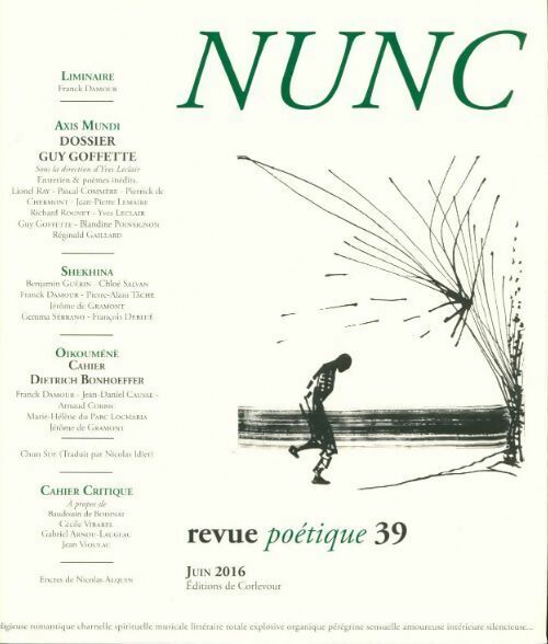 Livrenpoche : Nunc n°39 : Guy Goffette - Collectif - Livre