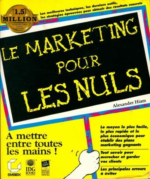 Livrenpoche : Le marketing pour les nuls - A. Hiam - Livre