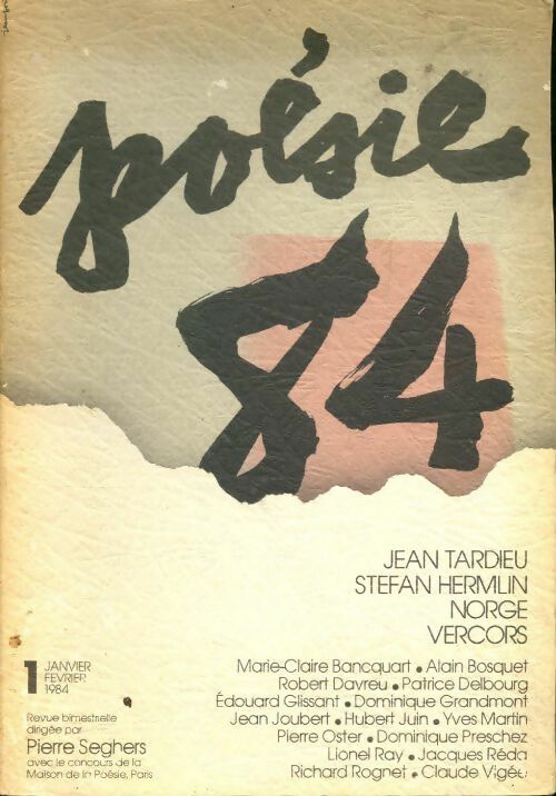 Livrenpoche : Poésie 84 n°1 - Collectif - Livre