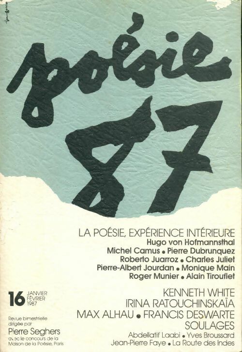 Livrenpoche : Poésie 87 n°16 - Collectif - Livre