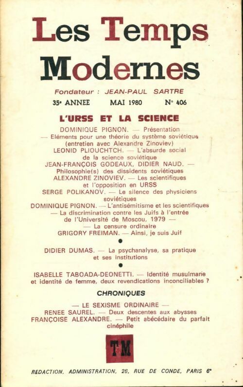Livrenpoche : Les temps moderne n°406 - Collectif - Livre