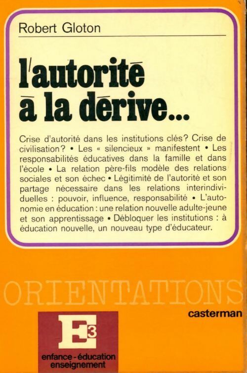 Livrenpoche : L'autorité à la dérive - Robert Gloton - Livre