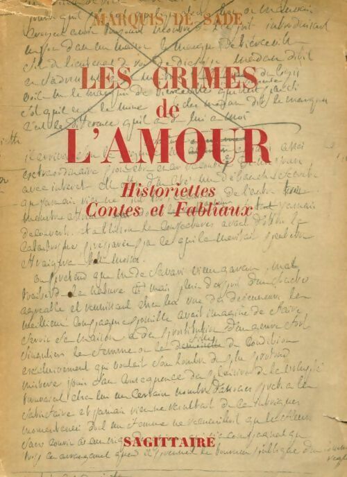 Livrenpoche : Les crimes de l'amour - D.A.F. Marquis De Sade - Livre