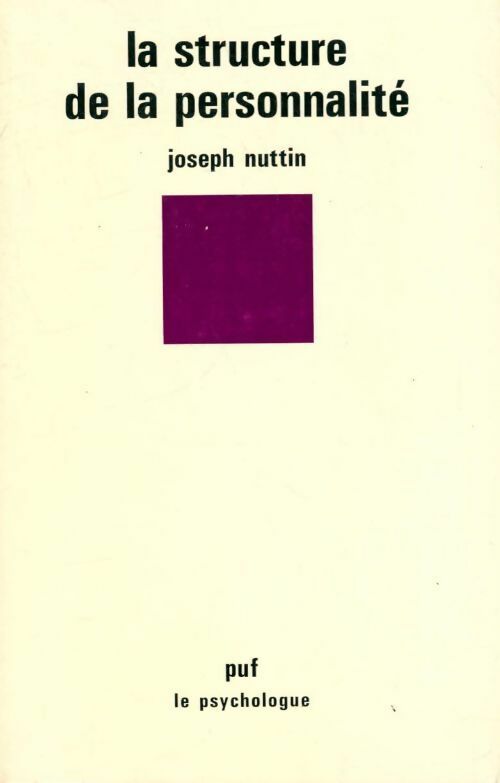 Livrenpoche : La structure de la personnalité - Nuttin Joseph - Livre