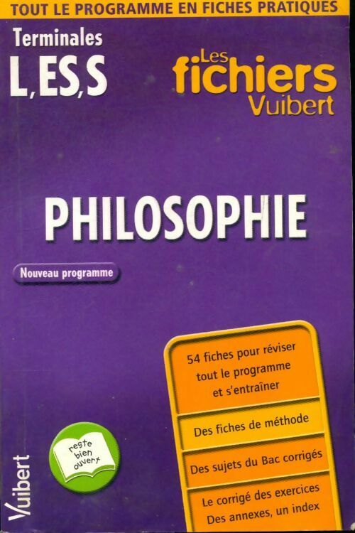 Livrenpoche : Philosophie terminales L, ES, S - David chabin - Livre