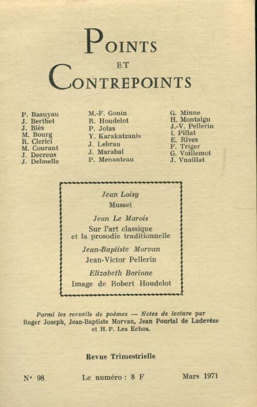 Livrenpoche : Points et contrepoints n°98 - Collectif - Livre