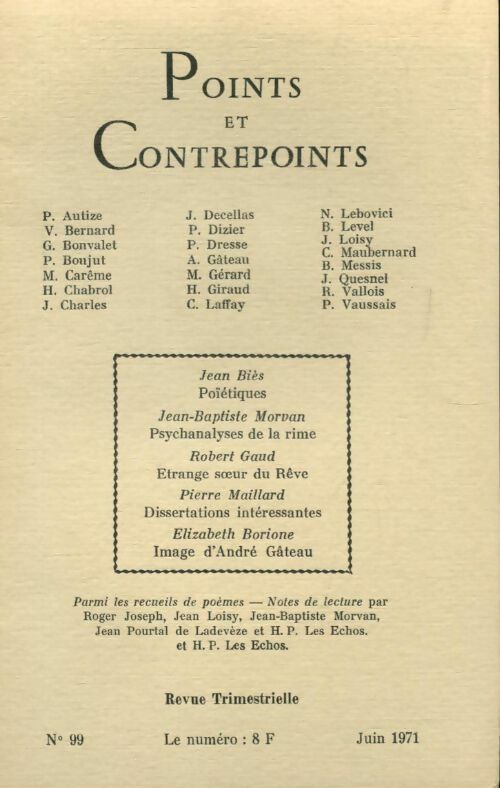 Livrenpoche : Points et contrepoints n°99 - Collectif - Livre