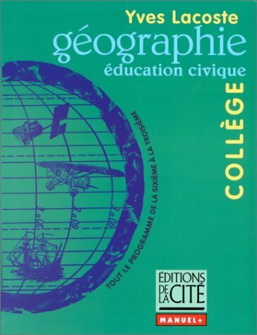 Livrenpoche : Géographie collège - Yves Lacoste - Livre