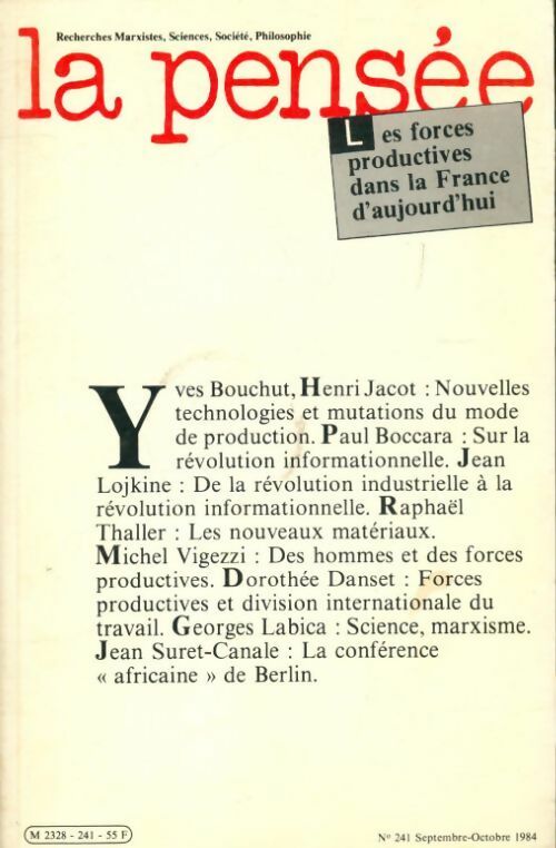 Livrenpoche : La pensée n°241 - Collectif - Livre