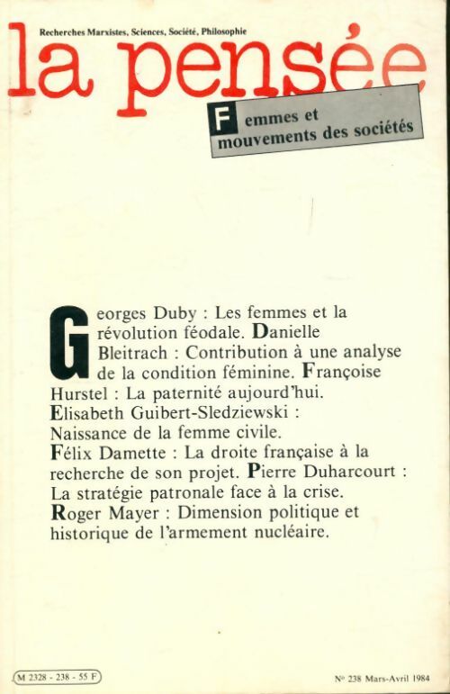 Livrenpoche : La pensée n°238 - Collectif - Livre