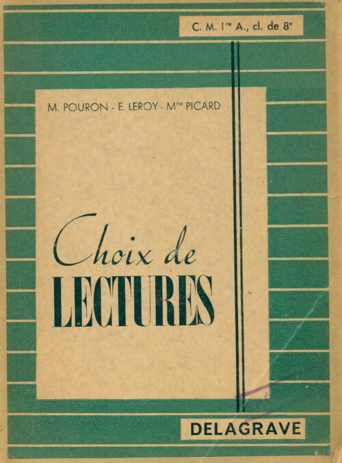 Livrenpoche : Choix de lectures : CM1 - Collectif - Livre