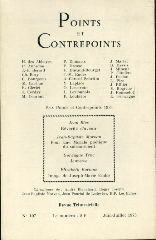 Livrenpoche : Points et contrepoints n°107 - Collectif - Livre