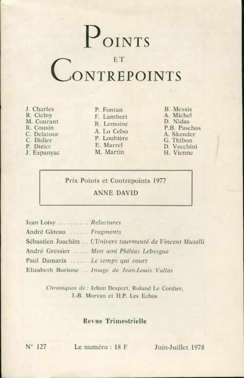 Livrenpoche : Points et contrepoints n°127 - Collectif - Livre