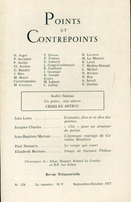 Livrenpoche : Points et contrepoints n°124 - Collectif - Livre