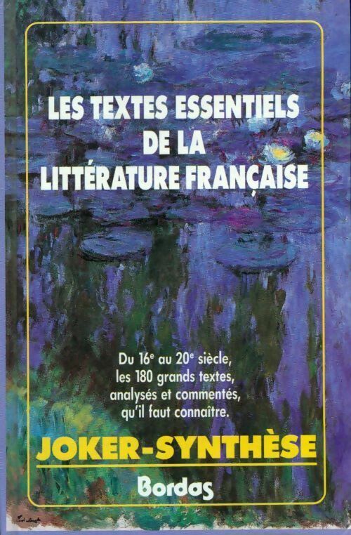 Livrenpoche : Les textes essentiels de la littérature française - Daniel Bergez - Livre