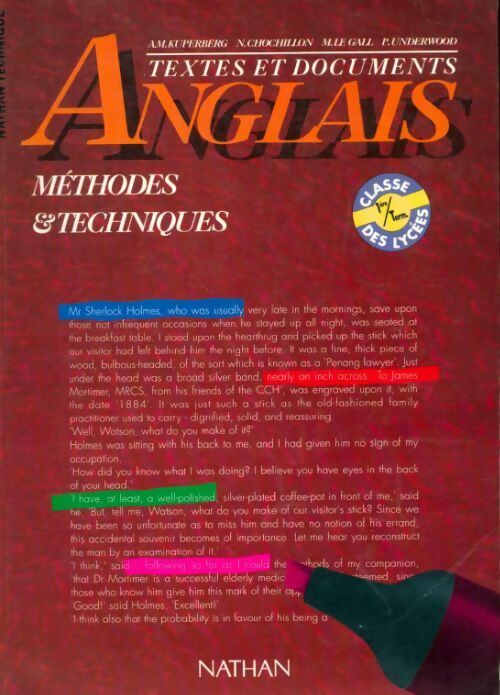 Livrenpoche : Anglais méthodes et techniques 1ère Terminale - Collectif - Livre