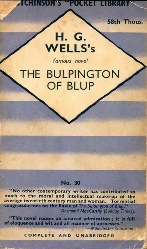 Livrenpoche : The Bulpington of blup - Herbert George Wells - Livre