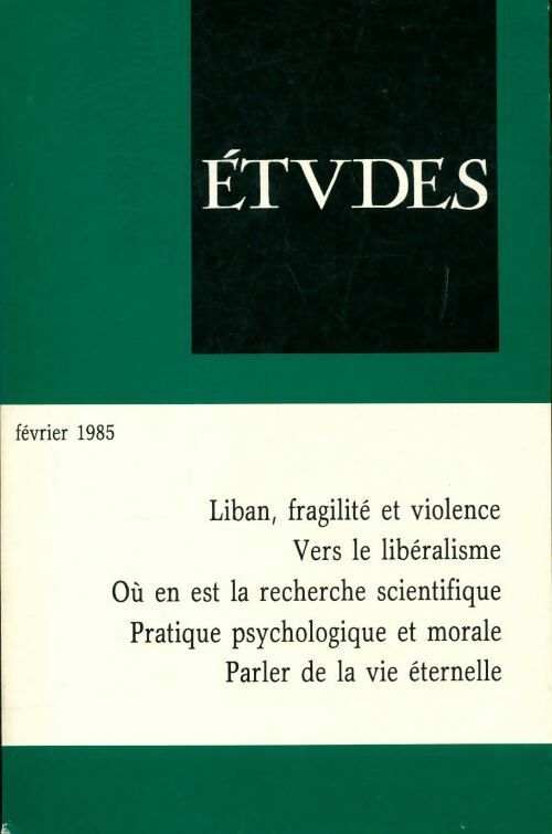 Livrenpoche : Etudes n°362-2 - Collectif - Livre