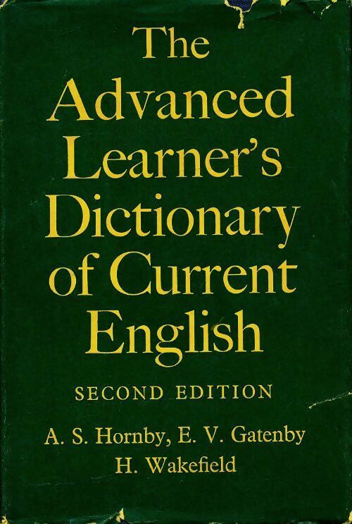 The advanced learner's dictionary of current English - A.S Hornby -  Oxford - Livre