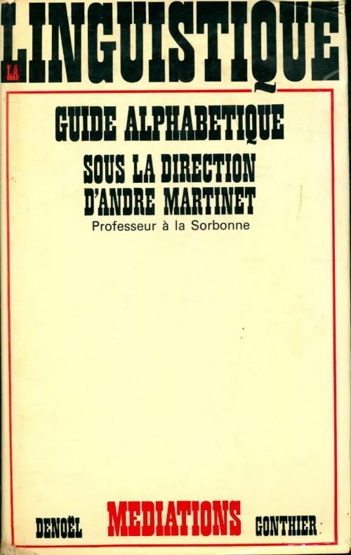 Livrenpoche : La lingustique guide alphabétique - Collectif - Livre