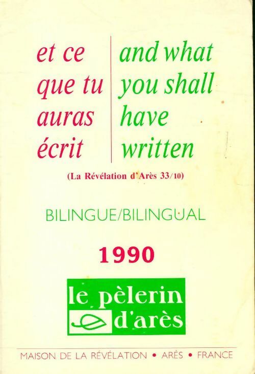 Livrenpoche : Et ce que tu auras écrit / And what you shall have written - Michel Frère Potay - Livre