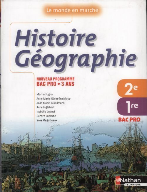 Livrenpoche : Histoire-géographie 2e et 1re bac pro - Collectif - Livre