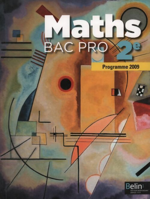 Livrenpoche : Maths bac pro 2e année 2009 - David Guillemeney - Livre